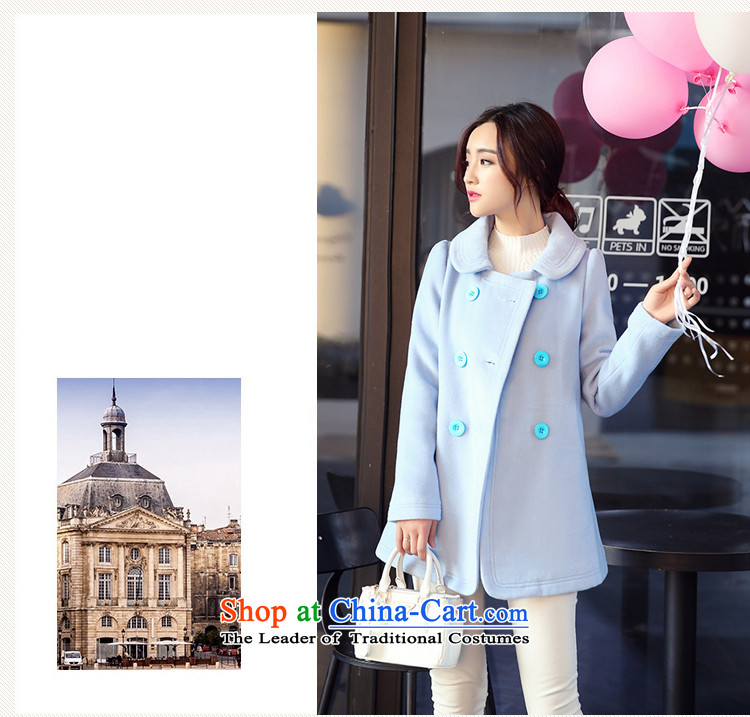 Arthur magic yi 2015 Fall/Winter Collections new coats female Korea gross? Edition small Heung-double-Sau San? female blue jacket gross S picture, prices, brand platters! The elections are supplied in the national character of distribution, so action, buy now enjoy more preferential! As soon as possible.