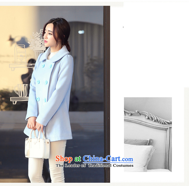 Arthur magic yi 2015 Fall/Winter Collections new coats female Korea gross? Edition small Heung-double-Sau San? female blue jacket gross S picture, prices, brand platters! The elections are supplied in the national character of distribution, so action, buy now enjoy more preferential! As soon as possible.