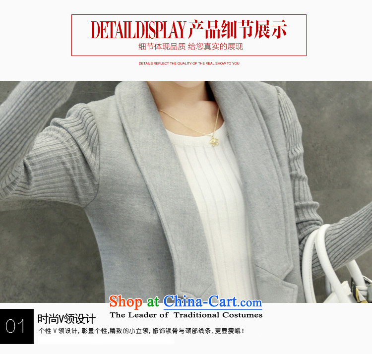 The achievement of poetry, 2015 autumn and winter new women's Korea version in the video thin long Sau San, Western business suits coats a knitting cuff gross? jacket female red windbreaker M picture, prices, brand platters! The elections are supplied in the national character of distribution, so action, buy now enjoy more preferential! As soon as possible.