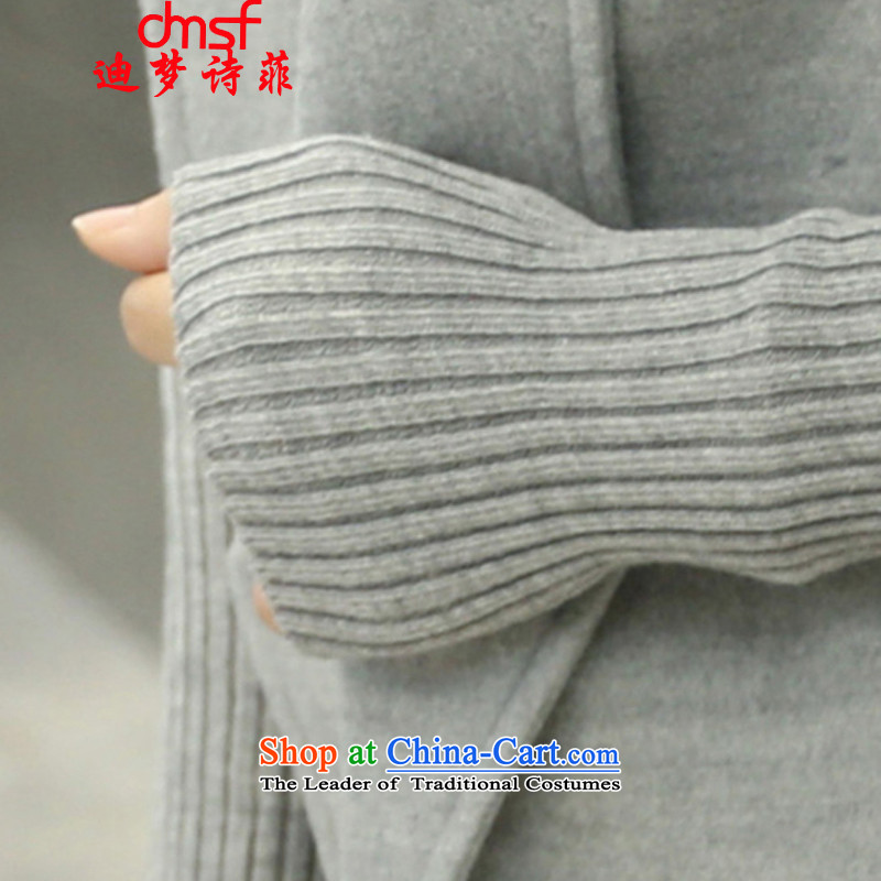 The achievement of poetry, 2015 autumn and winter new women's Korea version in the video thin long Sau San, Western business suits coats a knitting cuff gross? jacket female red windbreaker M Dream Deere (dmsf poem) , , , shopping on the Internet