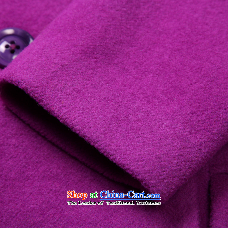2015 winter Princess Hsichih maxchic western trendy reverse collar double-bag-wool coat the auricle of female 21772? M, Marguerite Hsichih Purple (maxchic) , , , shopping on the Internet