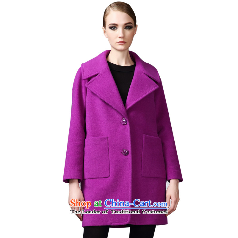 The elections of the same health maxchic stars Marguerite Hsichih 2015 winter trendy reverse collar double-ming-bag-wool coat is the auricle of the girl in the Purple S, Mary 21732 Hsichih maxchic (shopping on the Internet has been pressed.)