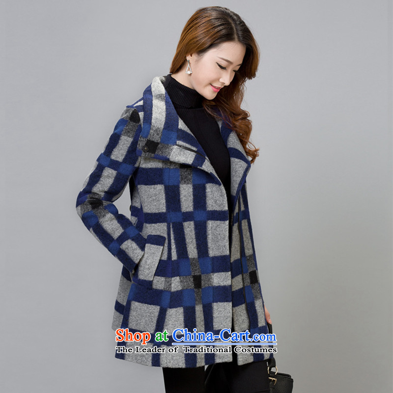 The YOYO optimization with 2015 winter clothing new stylish and elegant gross?   jacket female V1735 latticed picture color L, optimize us Anna , , , shopping on the Internet