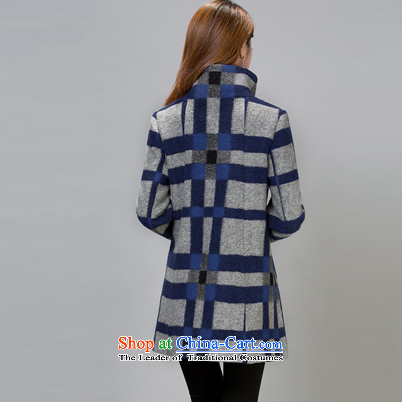 The YOYO optimization with 2015 winter clothing new stylish and elegant gross?   jacket female V1735 latticed picture color according to three optimization XXL, shopping on the Internet has been pressed.