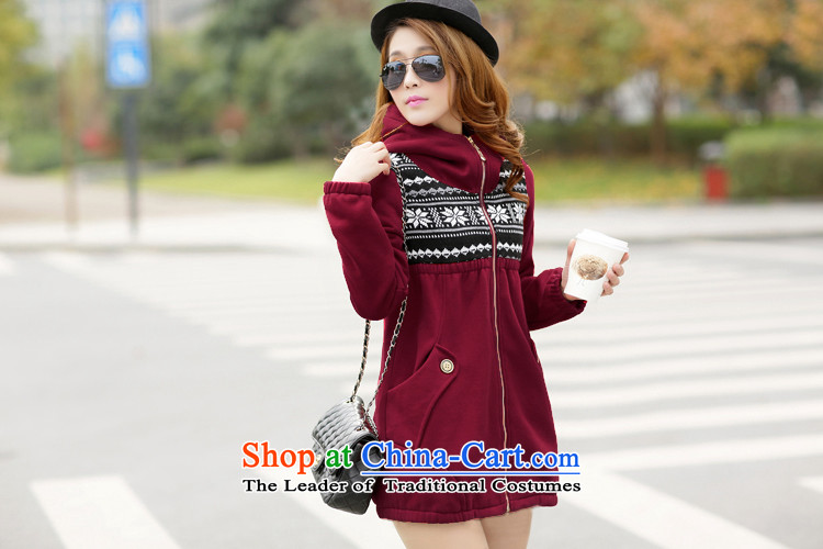 All flower 2015 autumn and winter new extra-thick wool female members of the Yi Jin Long in thick MM220) with cap sweater jacket PY8092 brown plus XXXL lint-free pictures, prices, brand platters! The elections are supplied in the national character of distribution, so action, buy now enjoy more preferential! As soon as possible.