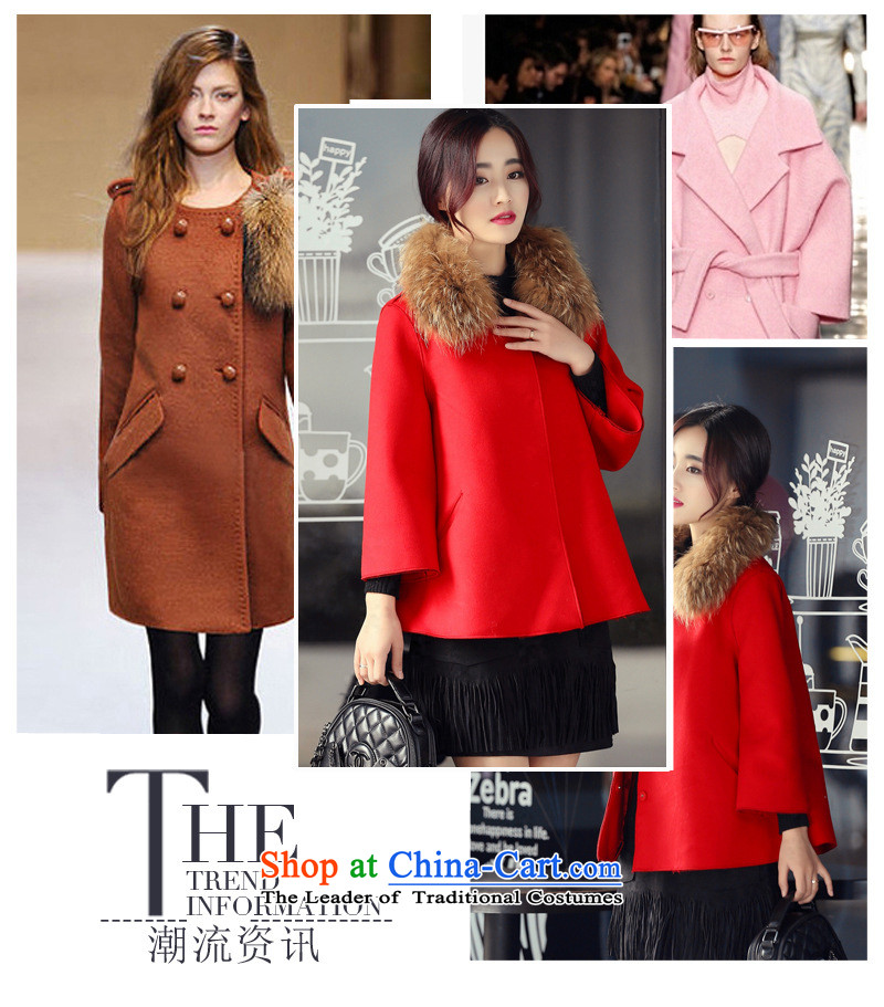 Vera wind 2015 autumn and winter coats? female hair stylish Korean short, sweet thick red cloak? a cloak gross woolen coat jackets female RED M picture, prices, brand platters! The elections are supplied in the national character of distribution, so action, buy now enjoy more preferential! As soon as possible.