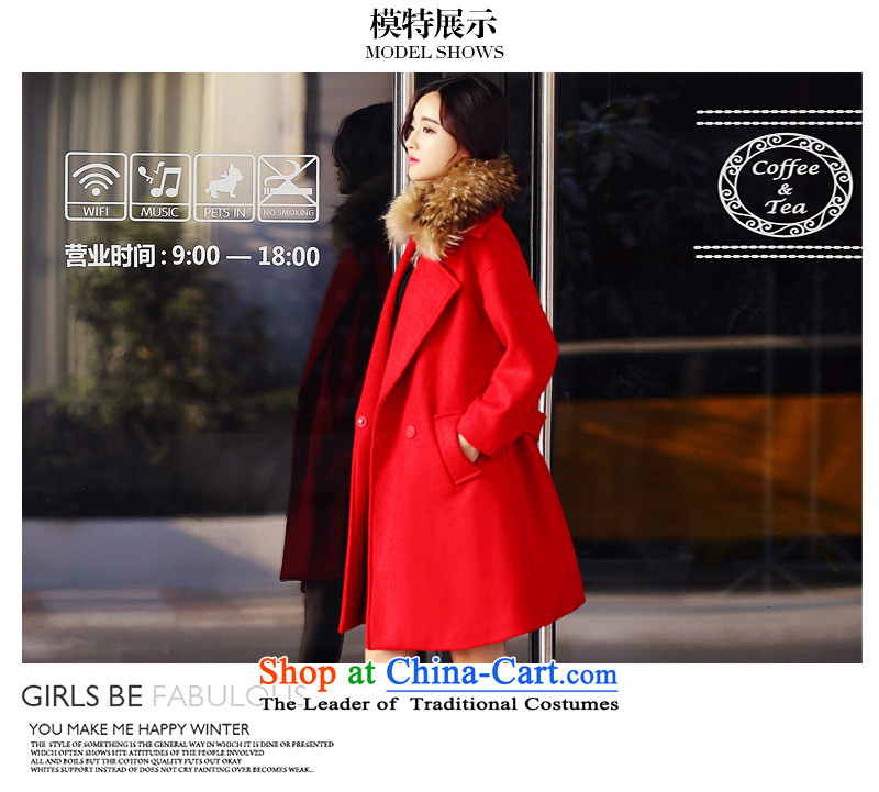 Vera wind 2015 autumn and winter coats? female hair stylish Korean version of gross a female coat? Western woolen coat female jackets female RED M picture, prices, brand platters! The elections are supplied in the national character of distribution, so action, buy now enjoy more preferential! As soon as possible.
