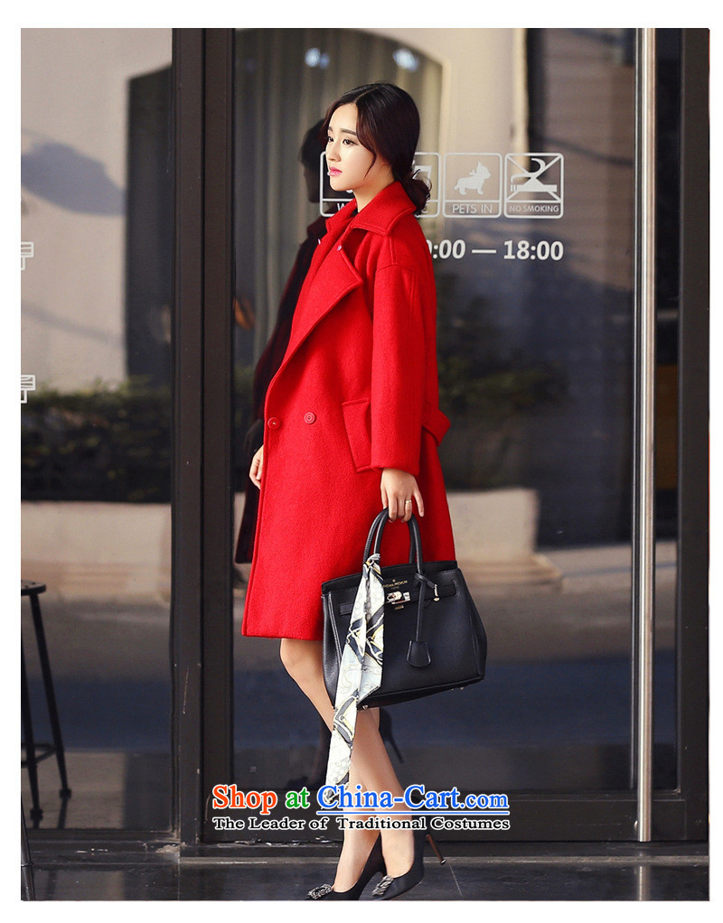 Vera wind 2015 autumn and winter coats? female hair stylish Korean version of gross a female coat? Western woolen coat female jackets female RED M picture, prices, brand platters! The elections are supplied in the national character of distribution, so action, buy now enjoy more preferential! As soon as possible.