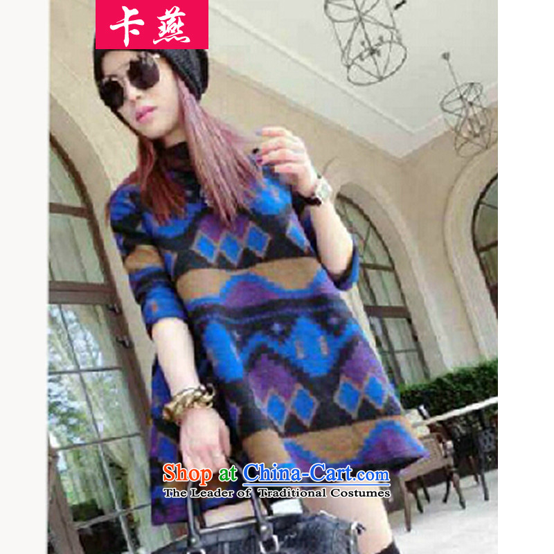 Yan 2015 autumn and winter card installed new Korea to increase gross version? spell color high-collar, forming the Netherlands thick MM long-sleeved dolls, video thin dresses picture color 5XL175-215 5789 around 922.747, Yan Shopping on the Internet has been pressed.