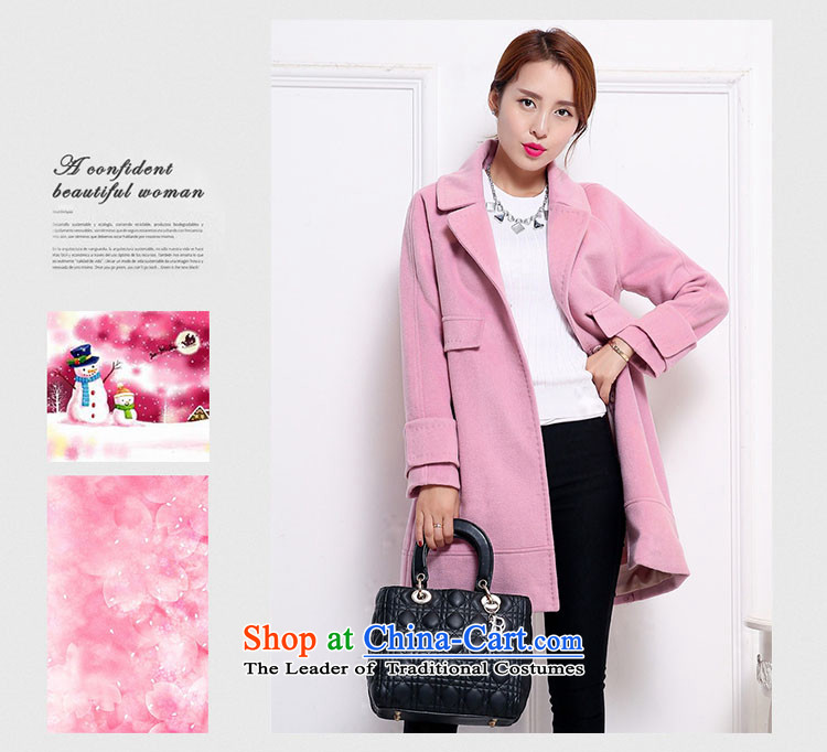 Belot Qi wool coat girl in the winter so long Embroidery Stamp double-jacket female Korea gross? Edition yellow color M picture, prices, brand platters! The elections are supplied in the national character of distribution, so action, buy now enjoy more preferential! As soon as possible.
