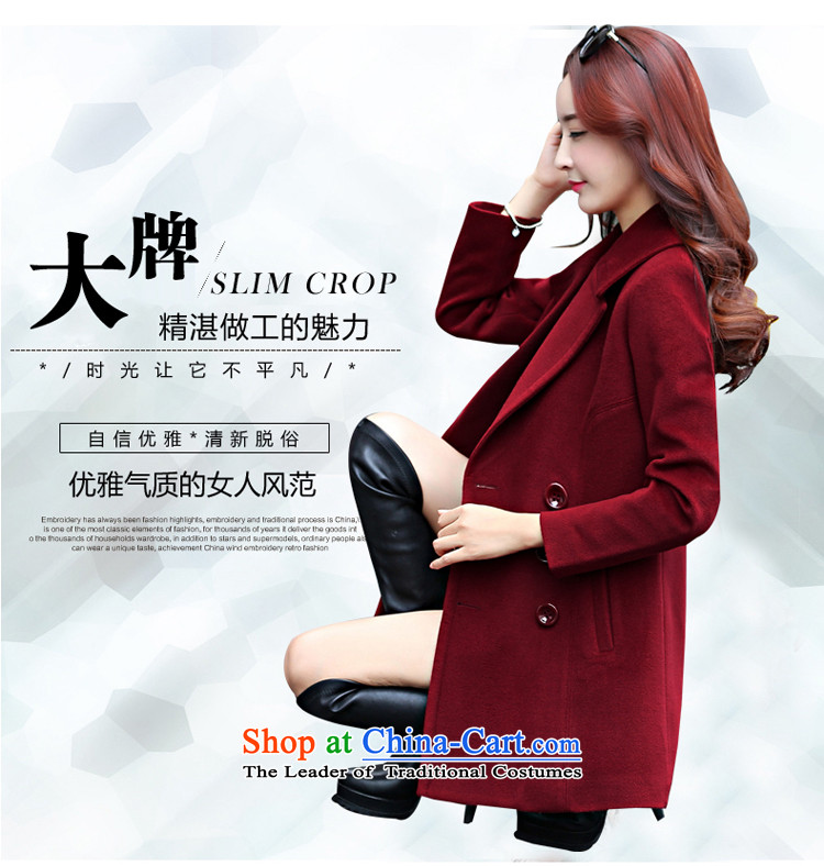 Ms Audrey EU's 2015 romantic Connie European site Korean New larger lapel autumn and winter coats girl in gross? Long temperament a wool coat jacket green L picture, prices, brand platters! The elections are supplied in the national character of distribution, so action, buy now enjoy more preferential! As soon as possible.