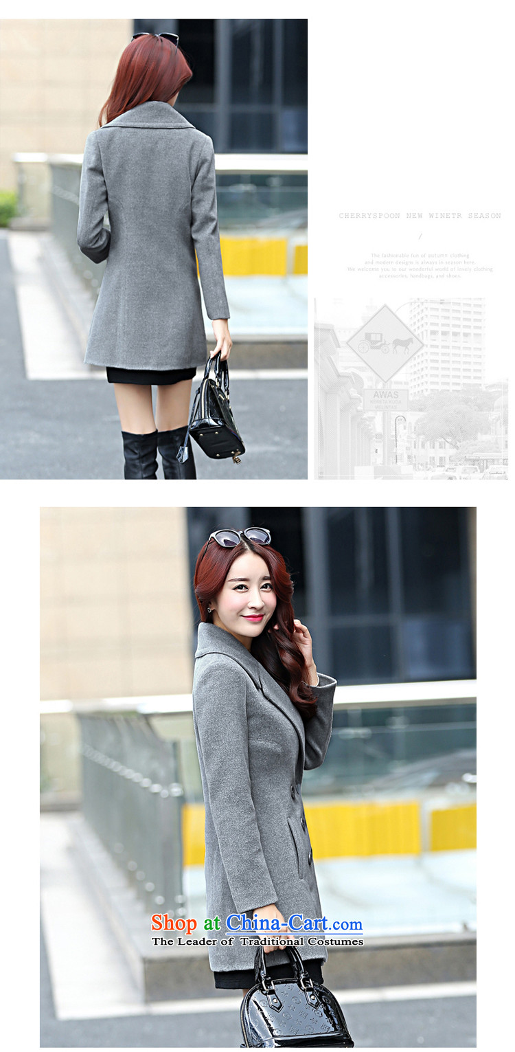 Ms Audrey EU's 2015 romantic Connie European site Korean New larger lapel autumn and winter coats girl in gross? Long temperament a wool coat jacket green L picture, prices, brand platters! The elections are supplied in the national character of distribution, so action, buy now enjoy more preferential! As soon as possible.