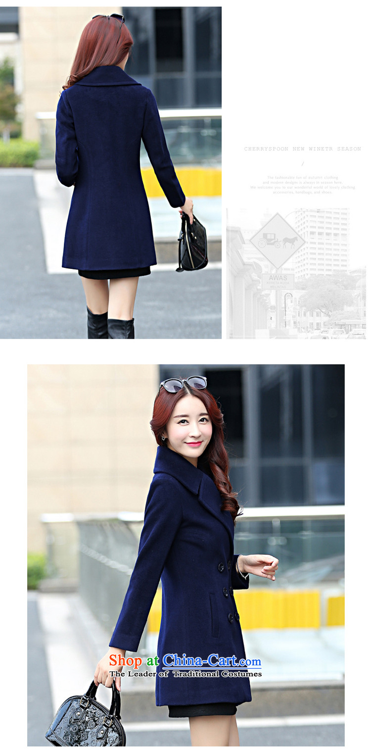 Ms Audrey EU's 2015 romantic Connie European site Korean New larger lapel autumn and winter coats girl in gross? Long temperament a wool coat jacket green L picture, prices, brand platters! The elections are supplied in the national character of distribution, so action, buy now enjoy more preferential! As soon as possible.