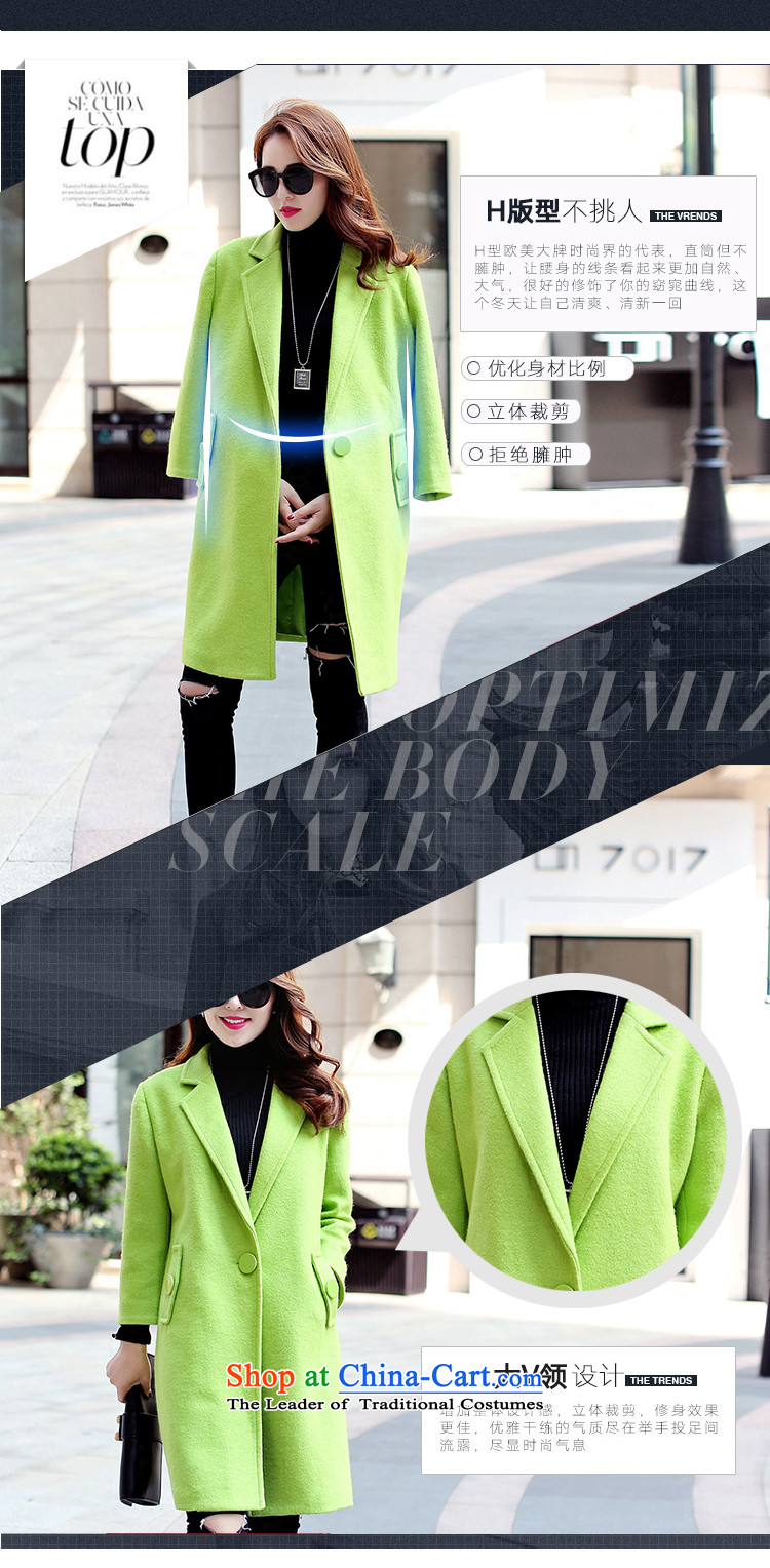 The Korean version of the new BVANE 2015 Fall/Winter Collections of stylish lapel gross? long coats minimalist jacket? women beige XL Photo, prices, brand platters! The elections are supplied in the national character of distribution, so action, buy now enjoy more preferential! As soon as possible.