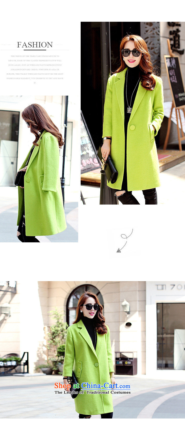 The Korean version of the new BVANE 2015 Fall/Winter Collections of stylish lapel gross? long coats minimalist jacket? women beige XL Photo, prices, brand platters! The elections are supplied in the national character of distribution, so action, buy now enjoy more preferential! As soon as possible.