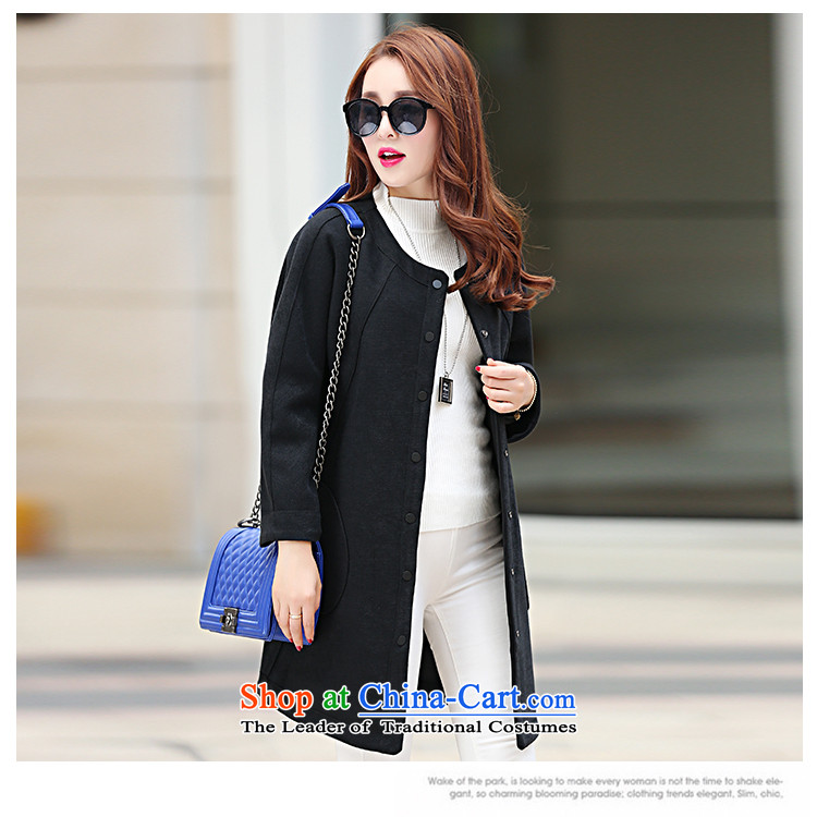 Anne Road 2015 new Korean style of autumn and winter round-neck collar pure color is long single row of coats jacket women? green L picture, prices, brand platters! The elections are supplied in the national character of distribution, so action, buy now enjoy more preferential! As soon as possible.