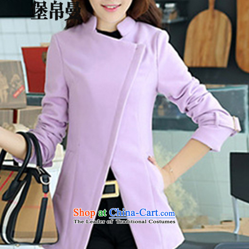 9Cayman 2015 Fort autumn and winter new women's Western Wind Jacket is     Gross 1067 light purple S, 9Cayman has been pressed at shopping on the Internet