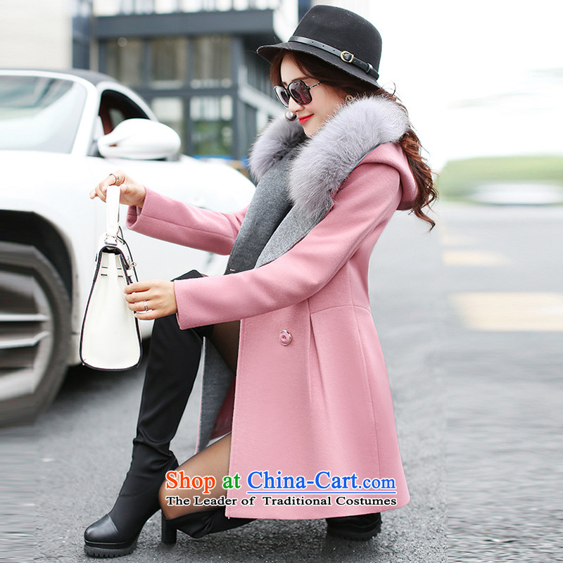 Yi Jin Mao collar, cap a wool coat pink 5046 M, Yi Jin (epcen NO.) , , , shopping on the Internet