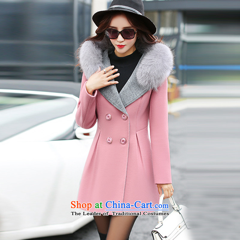 Yi Jin Mao collar, cap a wool coat pink 5046 M, Yi Jin (epcen NO.) , , , shopping on the Internet