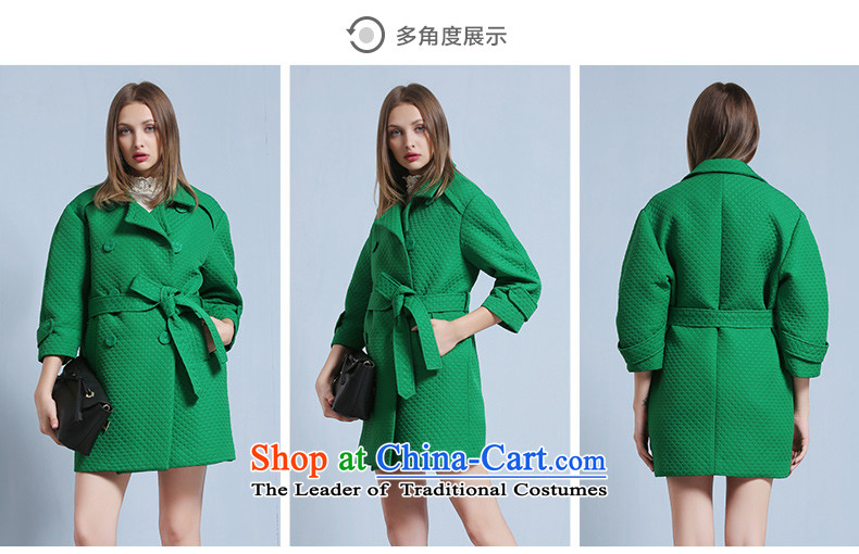 Seashell   2015 Winter Balangjie-double-pure color lapel waistband? And Tess green coats XL Photo, prices, brand platters! The elections are supplied in the national character of distribution, so action, buy now enjoy more preferential! As soon as possible.