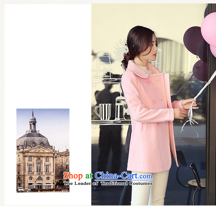 Arthur magic yi 2015 Fall/Winter Collections new coats female Korea gross? Edition small Heung-double-Sau San? jacket women gross pink S picture, prices, brand platters! The elections are supplied in the national character of distribution, so action, buy now enjoy more preferential! As soon as possible.