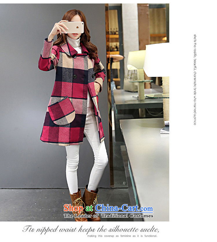 Brady pugo winter clothing new larger female red grille Connie sub-jacket thick MM Gross? Long grid butted /2417 3XL hung around 922.747 150 - 160131 Pictures, prices, brand platters! The elections are supplied in the national character of distribution, so action, buy now enjoy more preferential! As soon as possible.