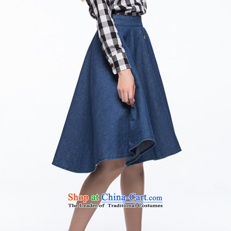 To increase the number missdonut female autumn and winter denim dress 200 catties western thick mm package and upper body skirts sister video thin skirts large large blue skirt code 6xl,missdonut,,, shopping on the Internet