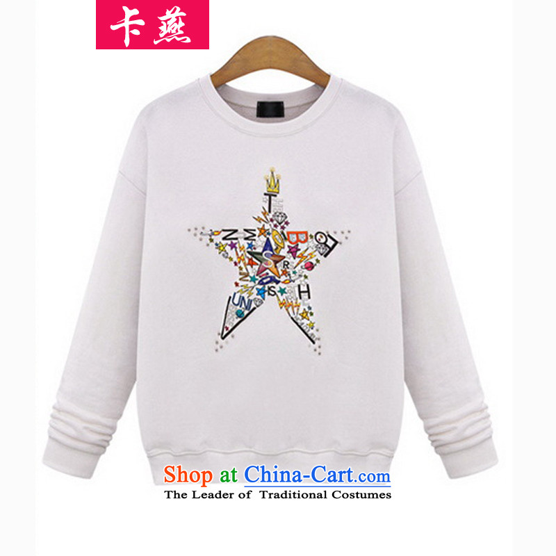 Card Code women's King Yin autumn and winter new MM thick and stamp sweater girl to intensify the Western liberal video thin black long-sleeved shirt, forming the meat 0591 PETOKRAKA 4XL, black card Yan Shopping on the Internet has been pressed.