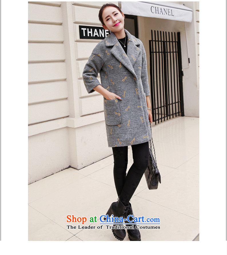 Pacar Gigi Lai Addis Ababa of autumn and winter 2015 new Korean version 7 to the cuff is thick-coats that long wool coat female navy? explosions) L photo, prices, brand platters! The elections are supplied in the national character of distribution, so action, buy now enjoy more preferential! As soon as possible.