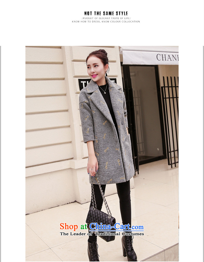 Pacar Gigi Lai Addis Ababa of autumn and winter 2015 new Korean version 7 to the cuff is thick-coats that long wool coat female navy? explosions) L photo, prices, brand platters! The elections are supplied in the national character of distribution, so action, buy now enjoy more preferential! As soon as possible.