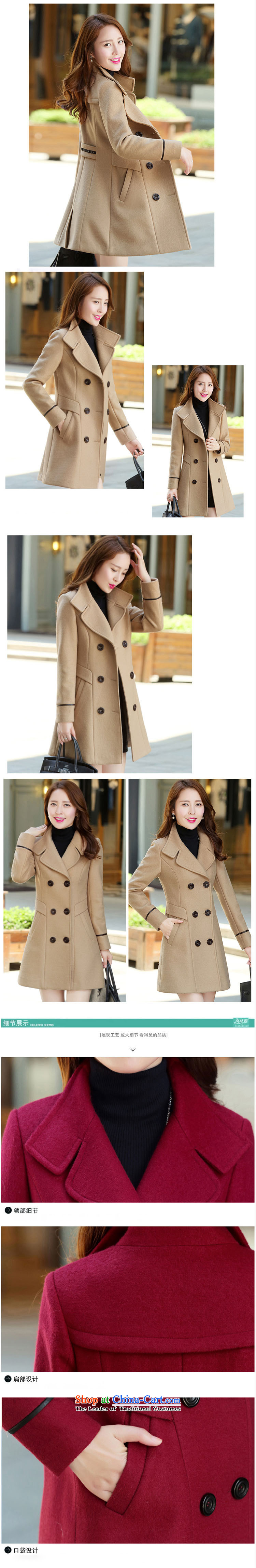 Arthur magic yi 2015 Fall/Winter Collections new coats of ladies hair? Korean fashion in the Sau San long large double-a jacket girls gross wine red XXXL picture, prices, brand platters! The elections are supplied in the national character of distribution, so action, buy now enjoy more preferential! As soon as possible.