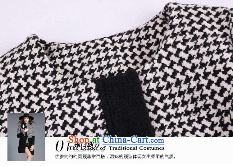 The new 2015 Elizabeth discipline western style thick large sister women Fall/Winter Collections gross jacket chidori grid? thick mm a wool coat ZR2158- 4XL Photo Black, prices, brand platters! The elections are supplied in the national character of distribution, so action, buy now enjoy more preferential! As soon as possible.