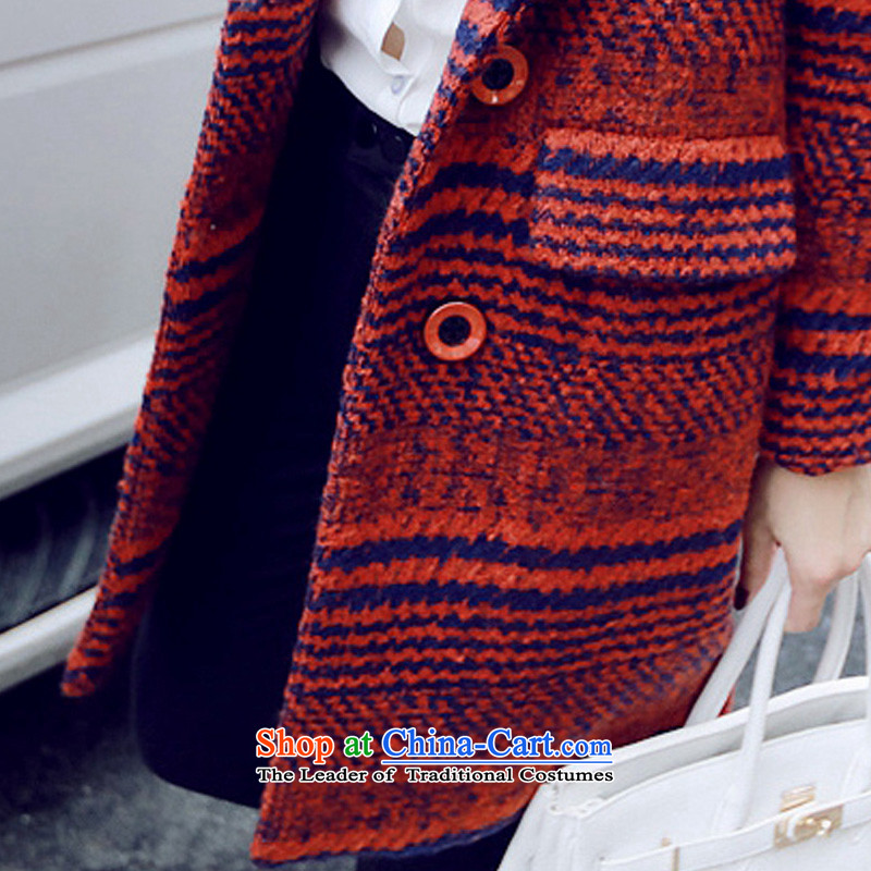 Gross coats women XZOO2015? winter version korea long chidori of thick coat female new?) Red m,xzoo,,, shopping on the Internet