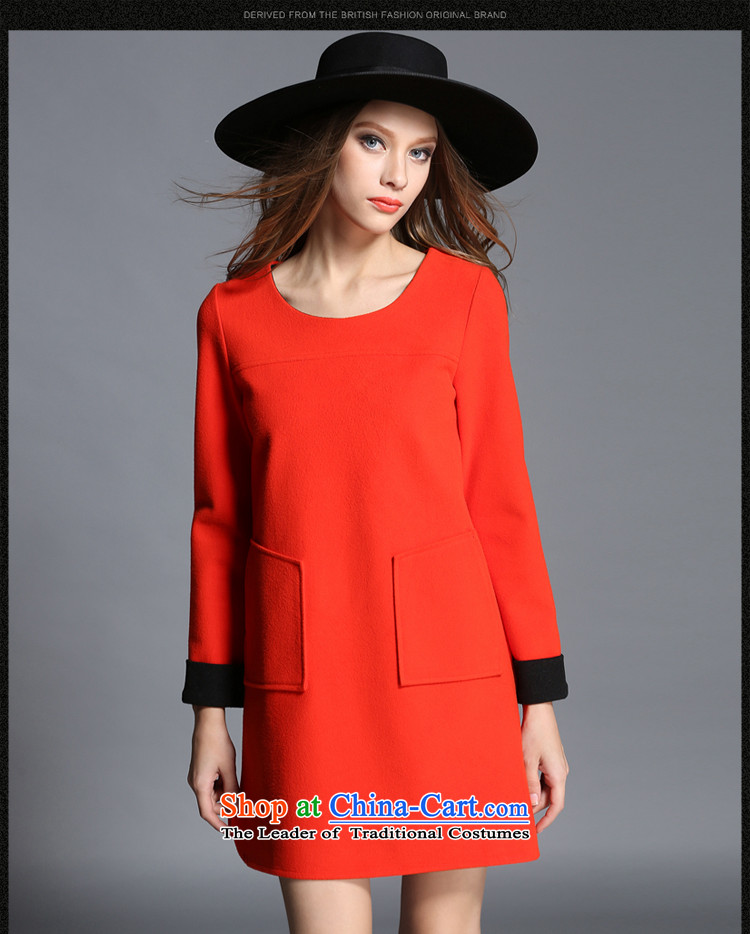 Rui Mei to large 2015 Fall/Winter Collections for women to new xl relaxd casual gross knocked? long-sleeved dresses C7255 Red 2XL Photo, prices, brand platters! The elections are supplied in the national character of distribution, so action, buy now enjoy more preferential! As soon as possible.
