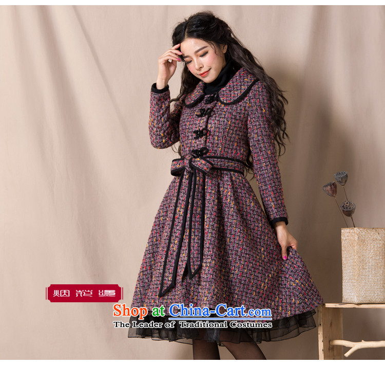 Fireworks Hot Winter 2015 New Sau San temperament jacket coat female gross? Gardenia Ms Audrey EU purple plaid L Spot Image, prices, brand platters! The elections are supplied in the national character of distribution, so action, buy now enjoy more preferential! As soon as possible.