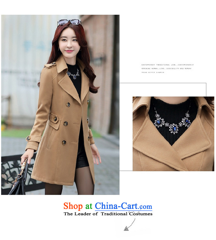 Yi love wave 2015 Women Korean autumn and winter New Sau San? long coats Gross Gross large cashmere overcoat so Coat female 263.31 card its color depth and Color M picture, prices, brand platters! The elections are supplied in the national character of distribution, so action, buy now enjoy more preferential! As soon as possible.