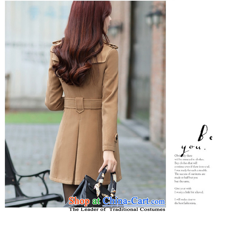 Yi love wave 2015 Women Korean autumn and winter New Sau San? long coats Gross Gross large cashmere overcoat so Coat female 263.31 card its color depth and Color M picture, prices, brand platters! The elections are supplied in the national character of distribution, so action, buy now enjoy more preferential! As soon as possible.