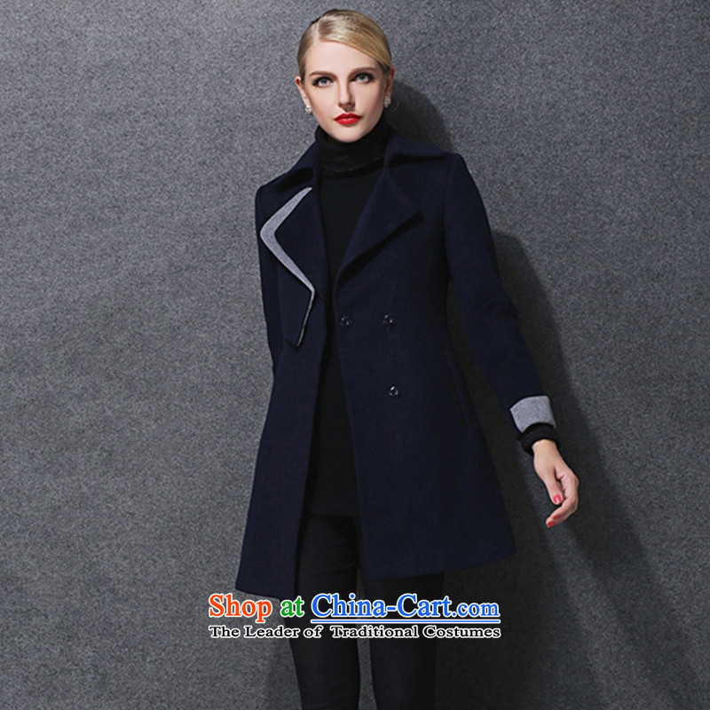 Elizabeth Western style expertise discipline sister extra women 200 catties winter 2015 new expertise in mm long, thin hair so Sau San video jacket ZR1581- ink blue 3XL, discipline Windsor shopping on the Internet has been pressed.