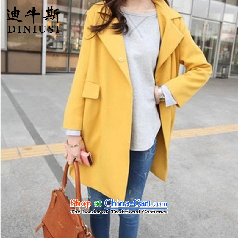 The achievement of the 2015 autumn and winter new leisure in the long hair of Sau San? long-sleeved jacket women a wool coat gray , L, N, Deere shopping on the Internet has been pressed.