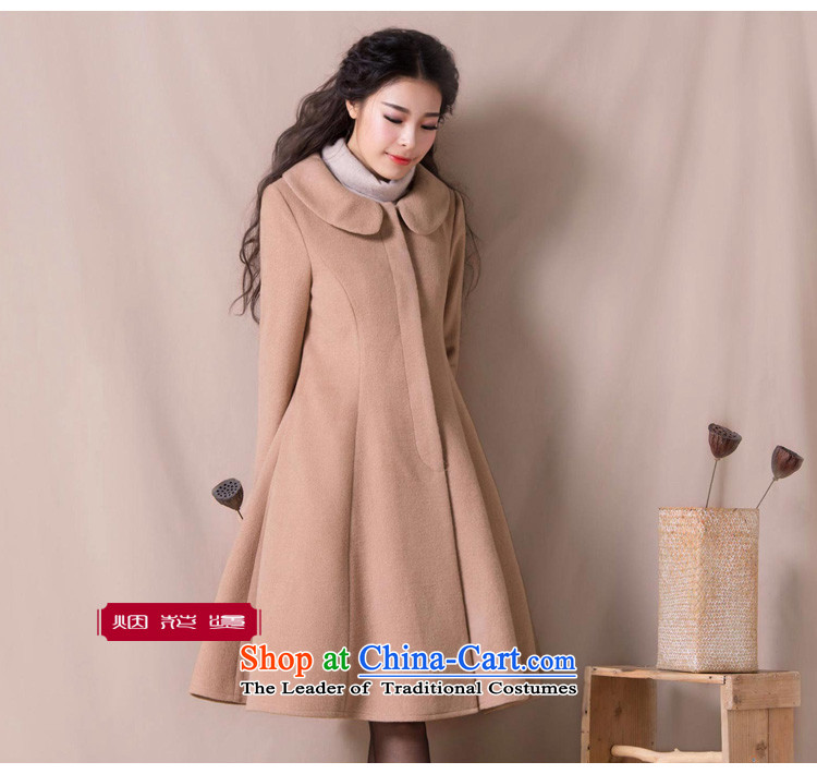 Fireworks hot new winter 2015) women's temperament loose version? Jacket coat happy gross khaki L pre-sale picture, prices, brand platters! The elections are supplied in the national character of distribution, so action, buy now enjoy more preferential! As soon as possible.