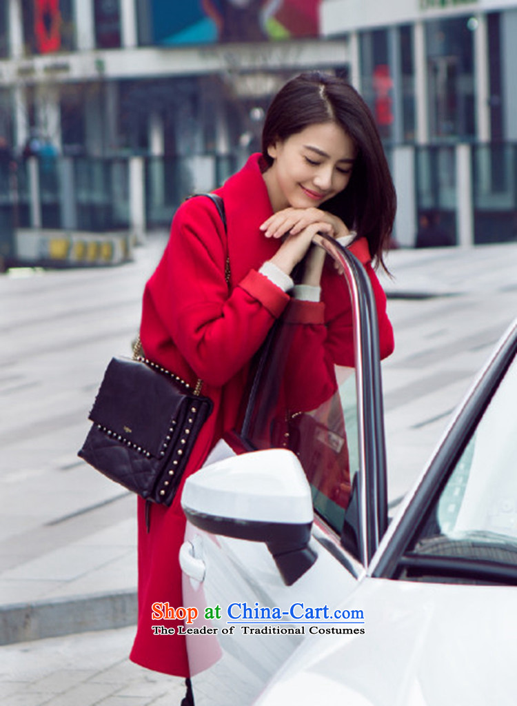 Min-European site large relaxd Gao Yuanyuan stars with style gross? jacket a wool coat girl in long red S 105 within the burden of pictures, prices, brand platters! The elections are supplied in the national character of distribution, so action, buy now enjoy more preferential! As soon as possible.
