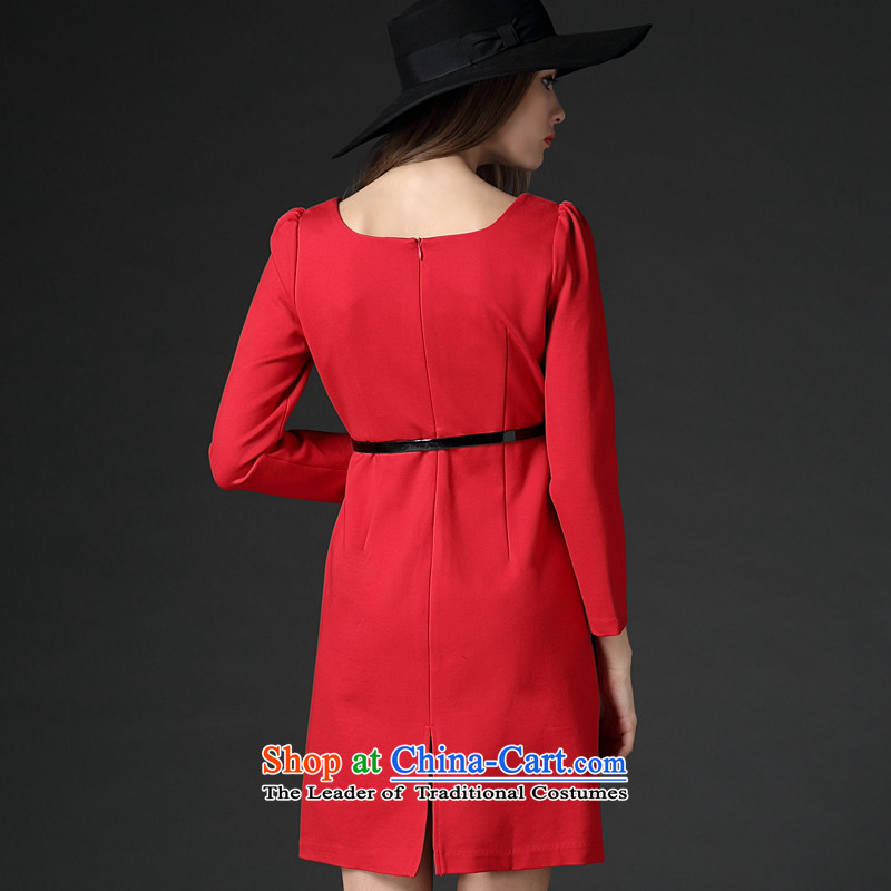 Overgrown Tomb economy's code honey female thick winter clothing to intensify the thick solid color video   Sister thin temperament dresses 2065 big red Code 200, about 5XL Overgrown Tomb Economy (MENTIMISI honey) , , , shopping on the Internet