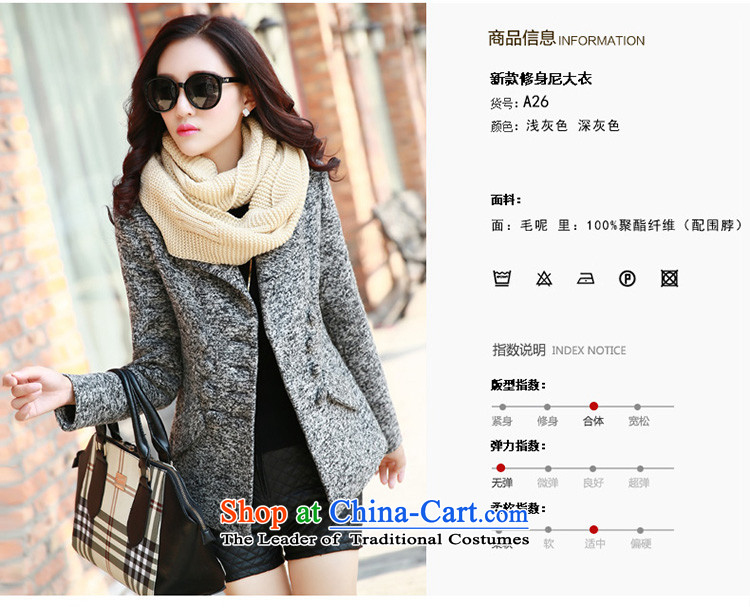 Strong Women's wing in the length of the new 2015, Sau San Mao jacket coat female LMYRA26? Light Gray M picture, prices, brand platters! The elections are supplied in the national character of distribution, so action, buy now enjoy more preferential! As soon as possible.
