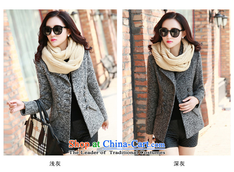 Strong Women's wing in the length of the new 2015, Sau San Mao jacket coat female LMYRA26? Light Gray M picture, prices, brand platters! The elections are supplied in the national character of distribution, so action, buy now enjoy more preferential! As soon as possible.