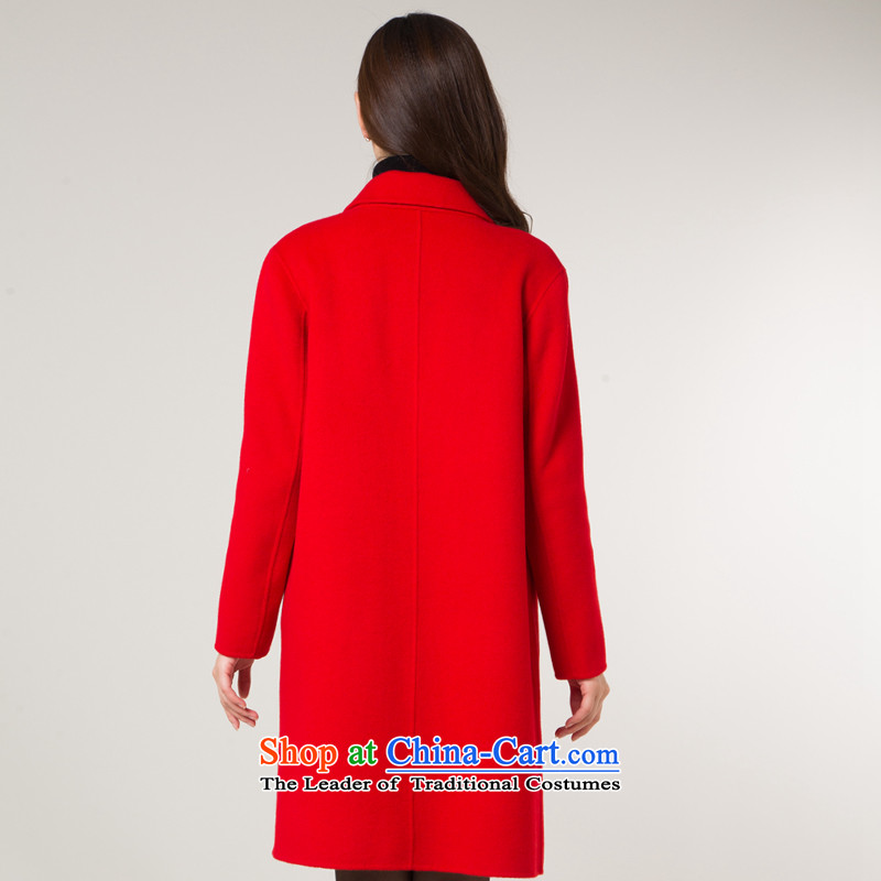 Hengyuan Cheung double-side woolen coat-manually Korean gross in long jacket, then raise M/165, W1509 Hengyuan Cheung shopping on the Internet has been pressed.