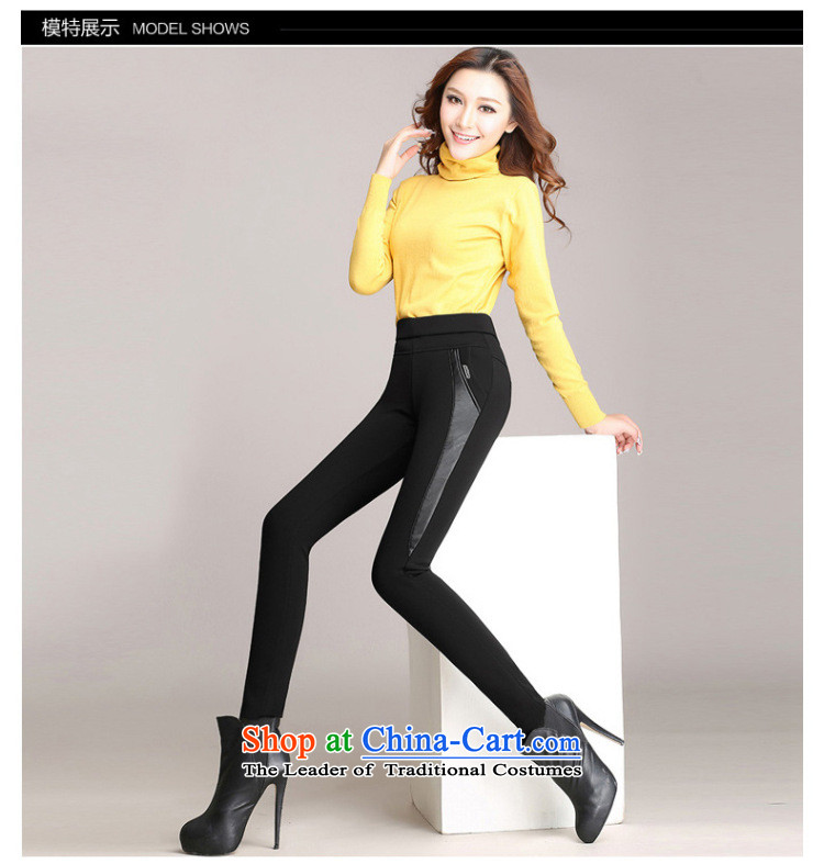 Morning to 2015 winter clothing new larger female plus lint-free cleaning thick MM thick solid graphics thin stretch of Sau San stitching castor trousers gold lint-free warm black trousers L recommendations 110-120 catty picture, prices, brand platters! The elections are supplied in the national character of distribution, so action, buy now enjoy more preferential! As soon as possible.