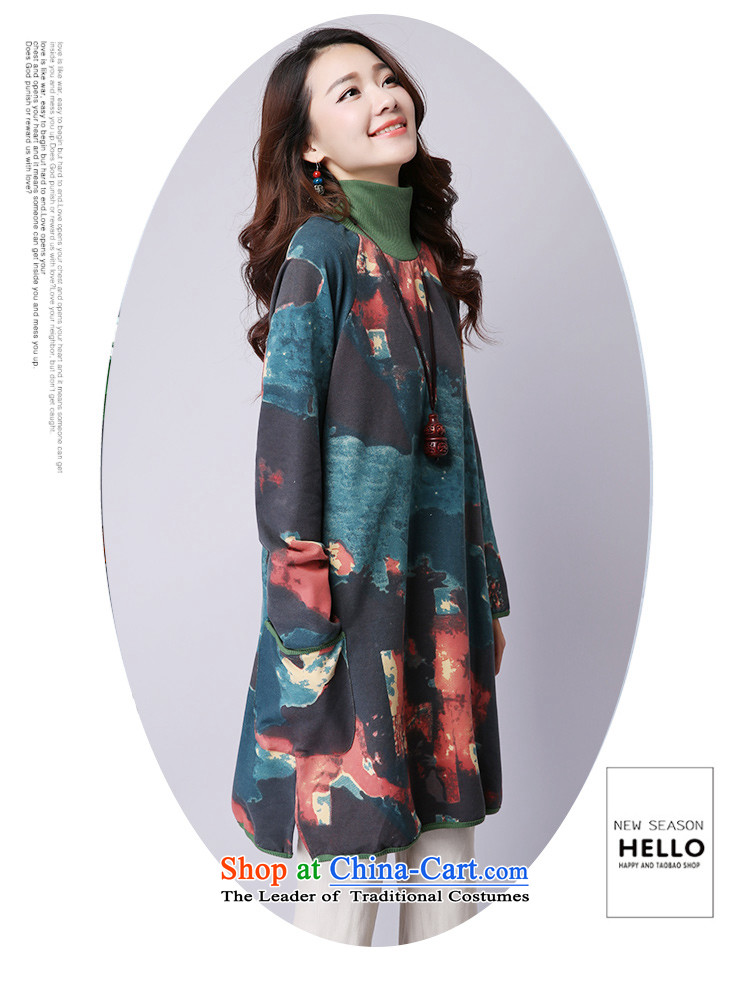 Chessa Catarina 2015 autumn and winter new Korean version of larger female relaxd dress 9905 map color pictures, prices, XXL brand platters! The elections are supplied in the national character of distribution, so action, buy now enjoy more preferential! As soon as possible.