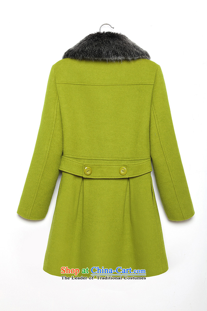 Korea's 2015 new products for autumn and winter female warm gross a wool coat FZ5048 GREEN M picture, prices, brand platters! The elections are supplied in the national character of distribution, so action, buy now enjoy more preferential! As soon as possible.