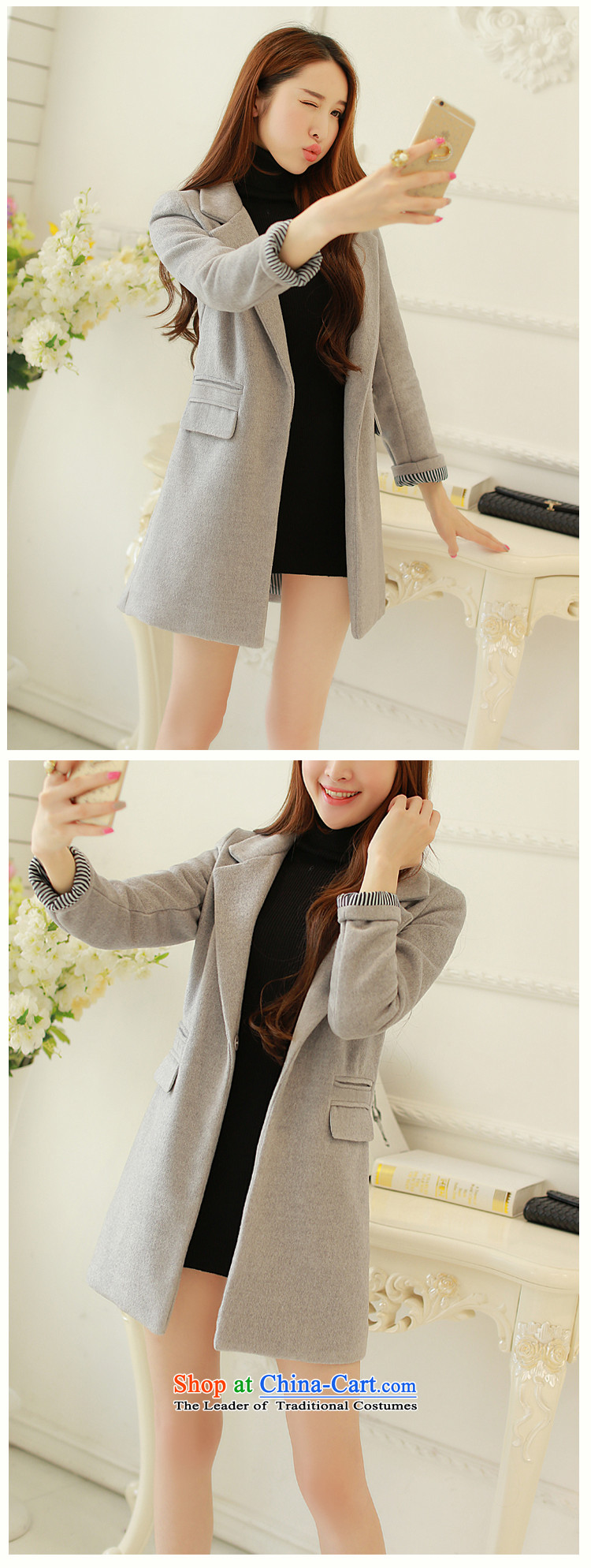The population exposed in Arabic 2015 autumn and winter Selina Chow load new Korean version in the Sau San long Leisure single row clip hair?? The coats female coat 808 yellow S picture, prices, brand platters! The elections are supplied in the national character of distribution, so action, buy now enjoy more preferential! As soon as possible.
