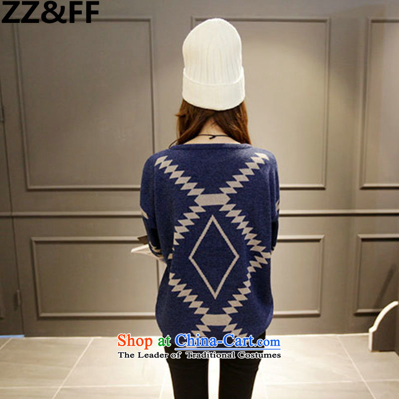 2015 Autumn and winter king Zz&ff Code women thick MM200 catty loose thick Wool Sweater Knit-forming the shirt color picture XXXXL,ZZ&FF,,, shopping on the Internet